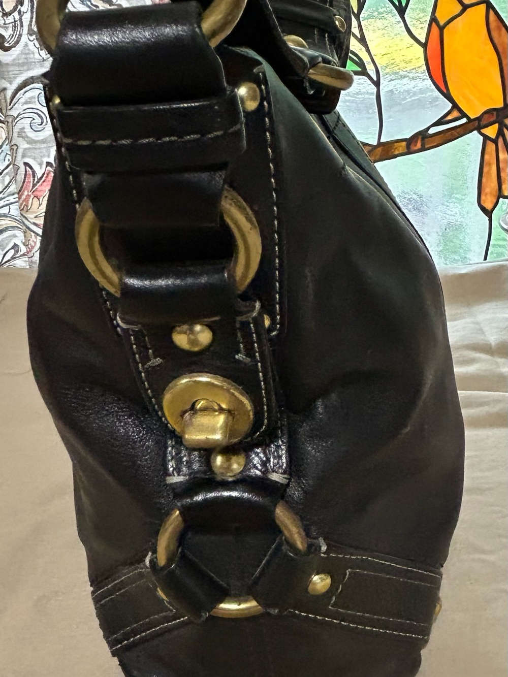 Coach #10315 Black Leather Hobo Shoulder Bag - No Issues - Picture 4 of 6